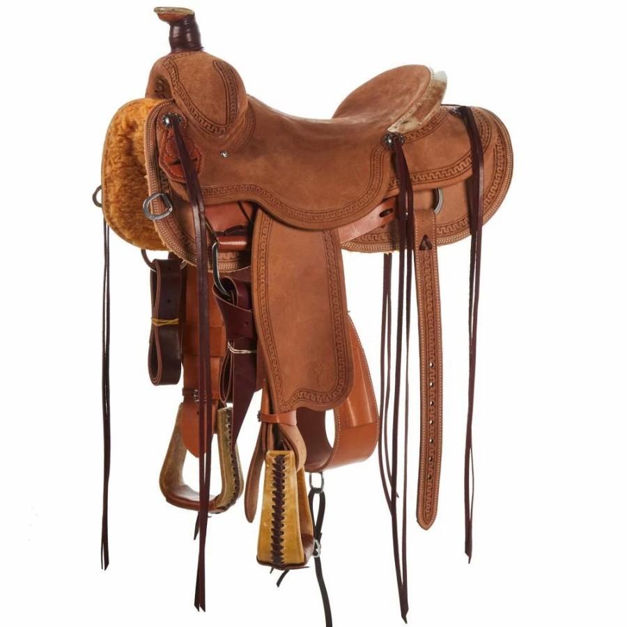 * Circle Y Saddlery Xp Oakdale Roughout Ranch Roper | Ranch Saddles