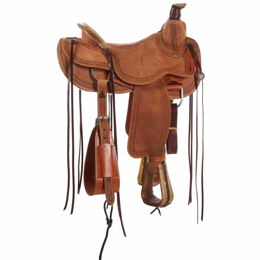 * Circle Y Saddlery Xp Oakdale Roughout Ranch Roper | Ranch Saddles