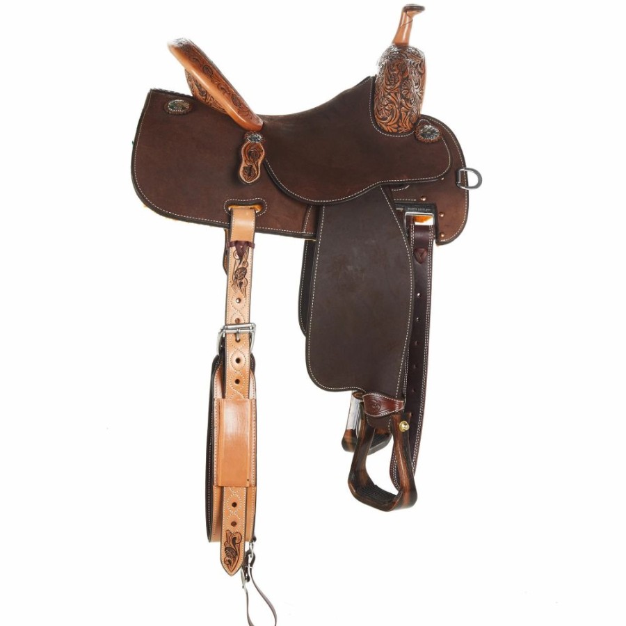 * Martin Saddlery Chocolate Crown C 1/8 Breed Barrel Saddle | Barrel Racing Saddles