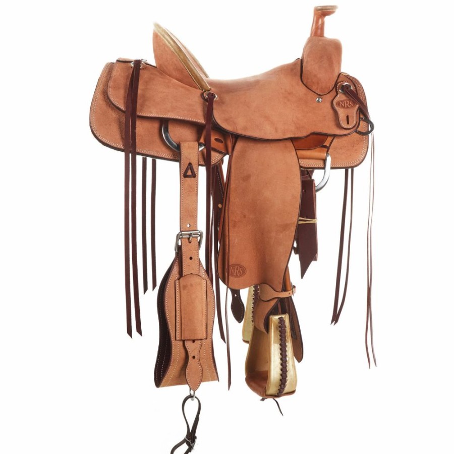 * Reinsman Natural Roughout Pencil Roll Team Roper | Roping Saddles