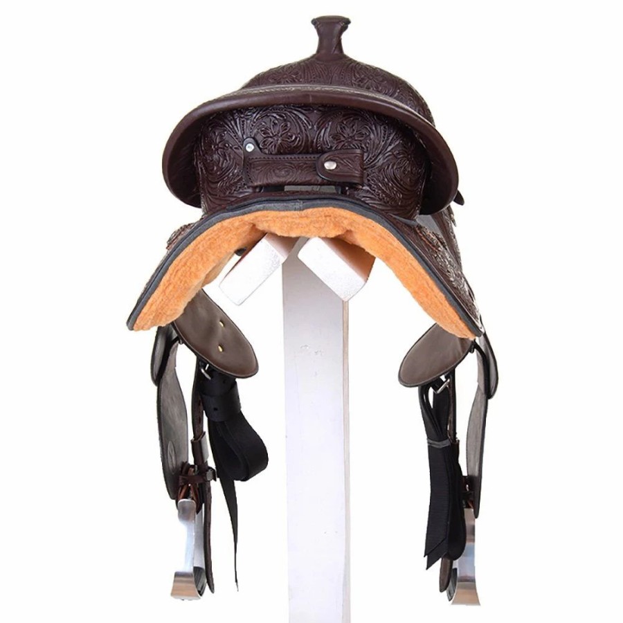 * Circle Y Saddlery 14.5In. Tammy Fischer Treeless Barrel Racer | Barrel Racing Saddles