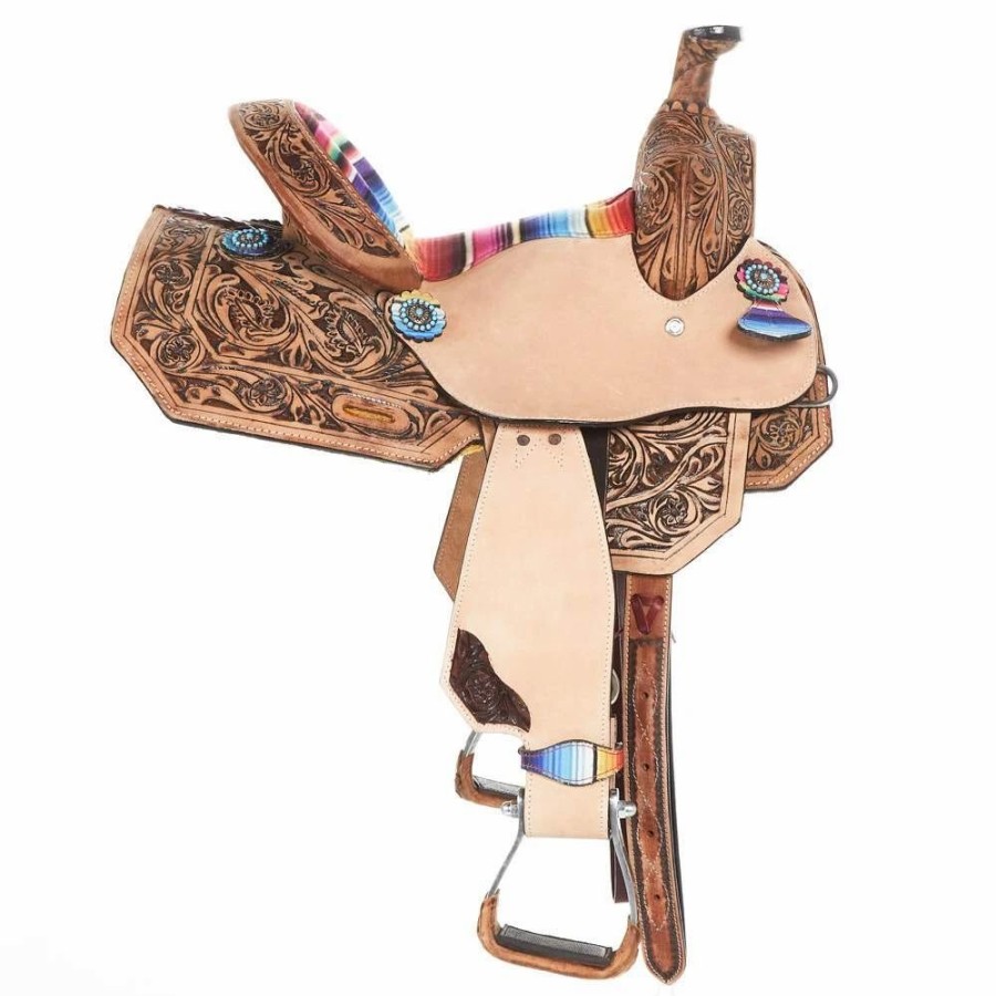 * Tough-1 Tough 1 13` Serape Print Saddle (Side To Side) | Youth Saddles