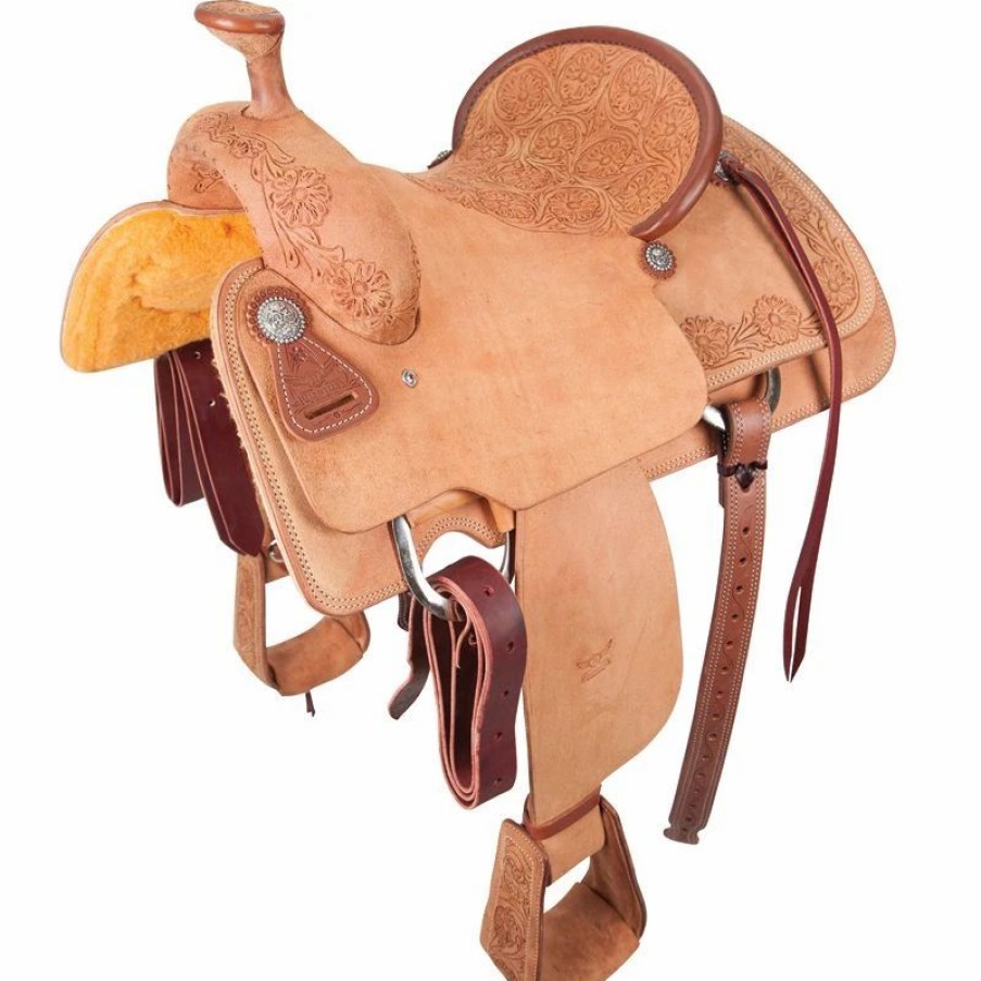 * Cactus Saddlery Relentless Rough-Out Team Roper Saddle | Roping Saddles