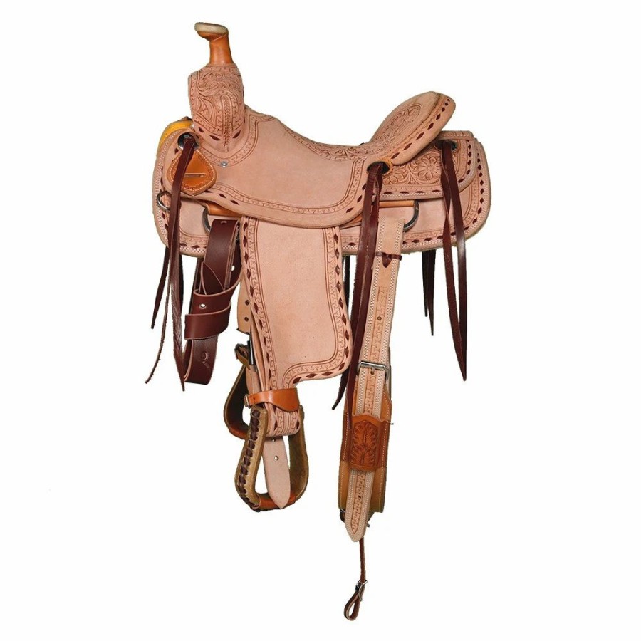 * Nrs Kids Rough Out With Buckstitch Ranch Saddle | Youth Saddles