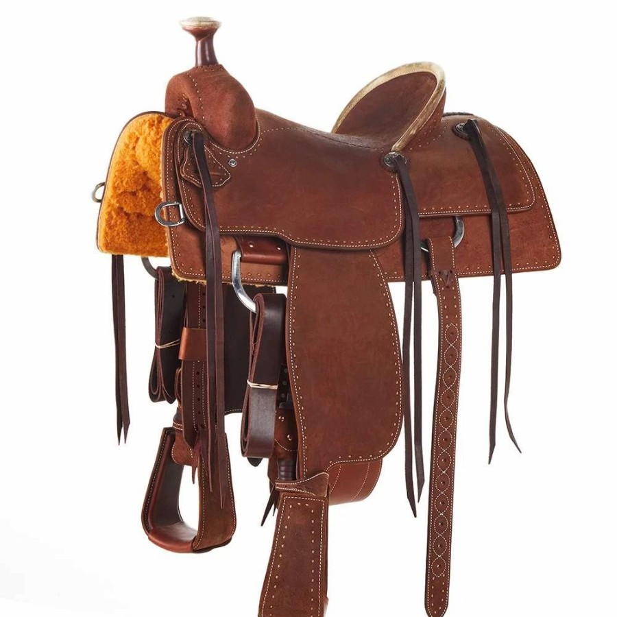 * Martin Saddlery Martin Saddlery Chestnut Hard Seat Team Roper | Roping Saddles