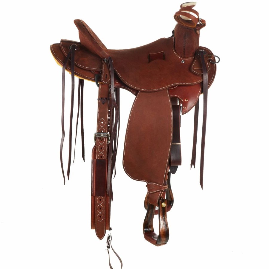 * Martin Saddlery Chestnut Roughout Ranch Saddle | Ranch Saddles