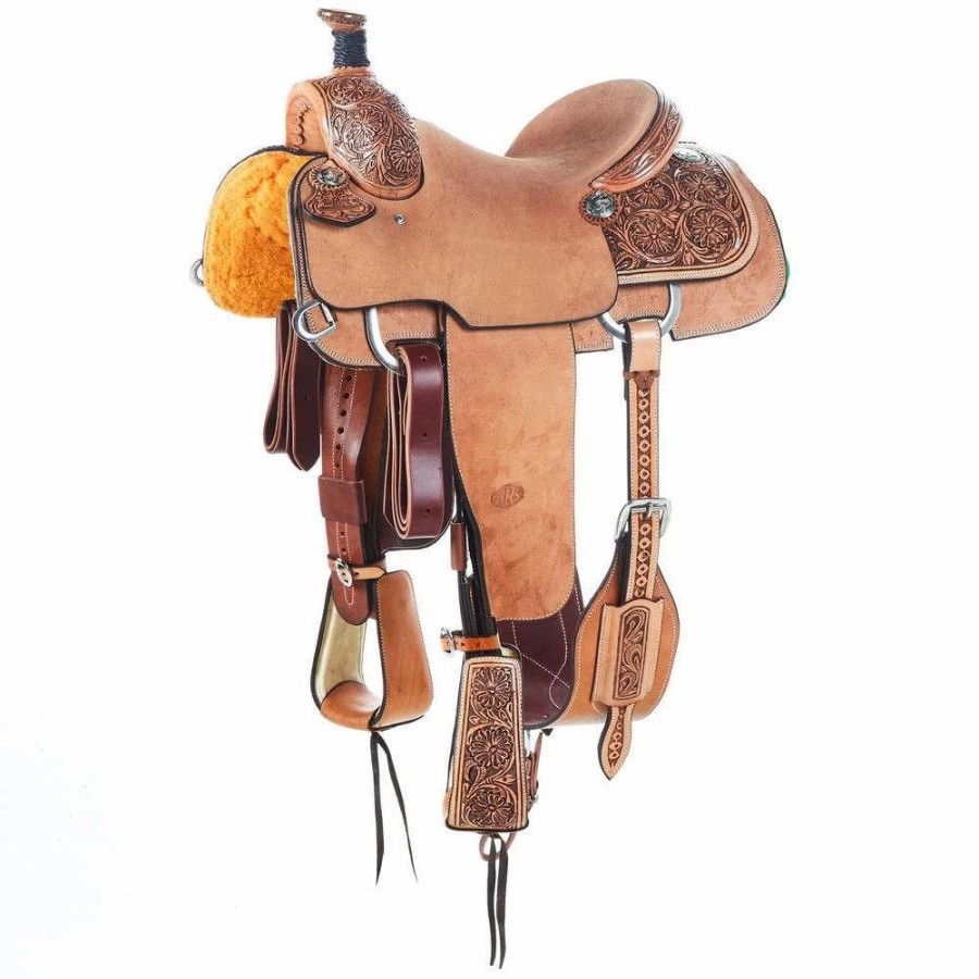 * Nrs 1/4 Breed Floral Tooled Tm Team Roper | Roping Saddles