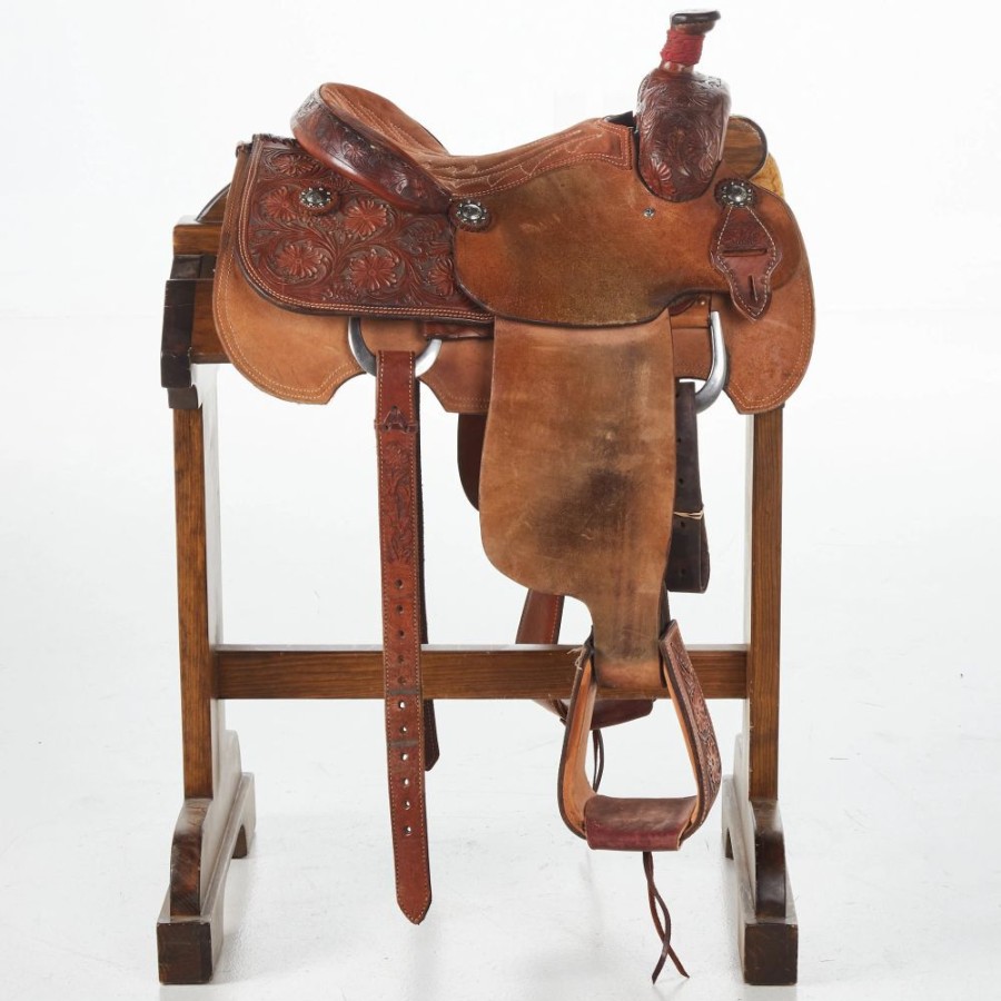 * Nrs Used 14In Roberts Saddlery Calf Roper | Roping Saddles