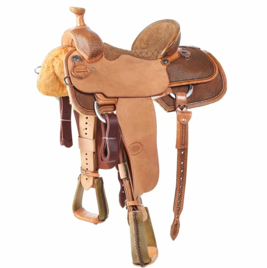 * Nrs Competitors Nrs 1/2 Breed Baby Basket Antique Team Roping Saddle | Roping Saddles