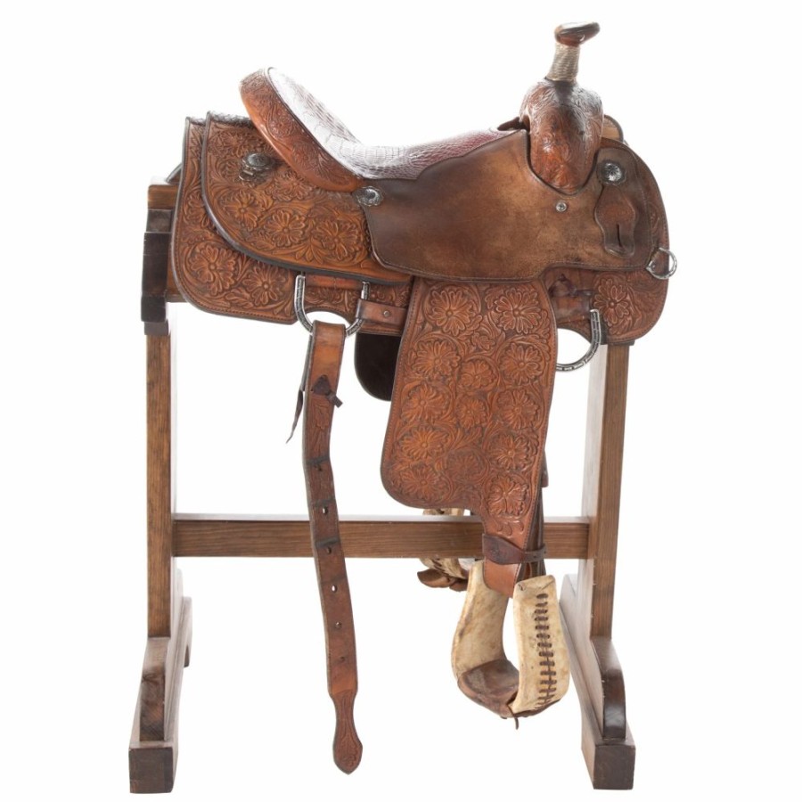 * Nrs Used 14.5In Flying J Saddlery Calf Roper | Roping Saddles