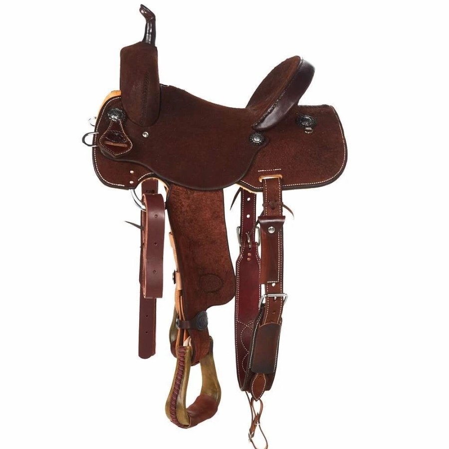 * Nrs Competitors Chocolate Roughout Barrel Saddle | Barrel Racing Saddles