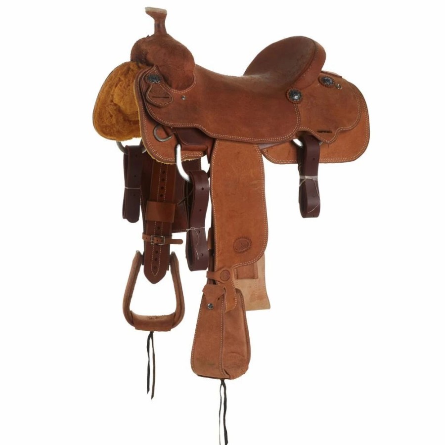 * Nrs Competitors Roughout Team Roper With Double Stitched Border | Roping Saddles