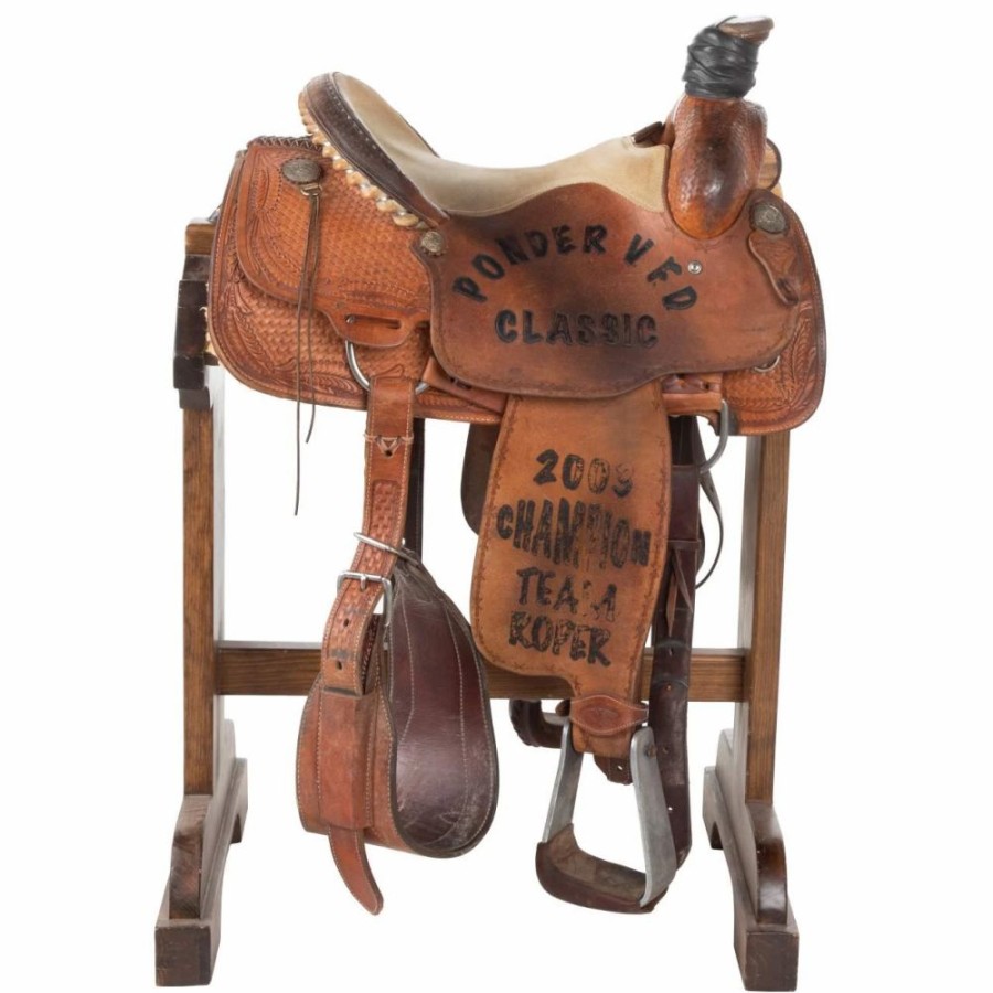 * Nrs Used 15.5In Cowboy Classic Trophy Team Roper | Roping Saddles