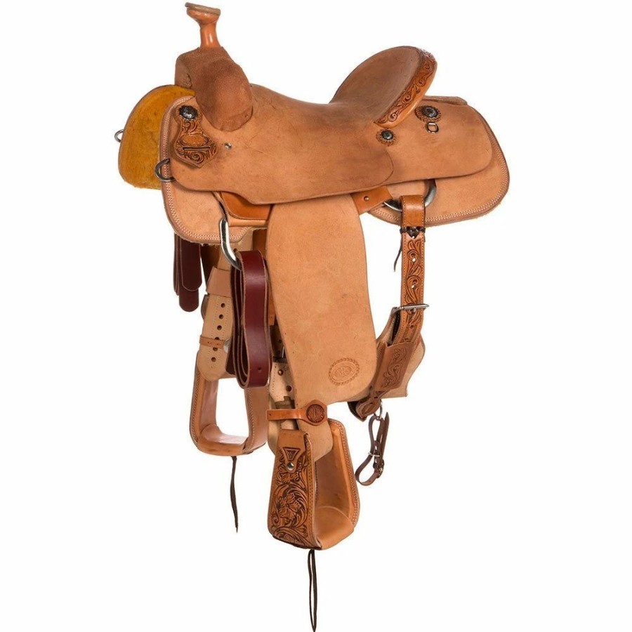 * Nrs Competitors Nrs Competitor Series Natural 1/8 Breed Wyoming Flower Team Roper | Roping Saddles