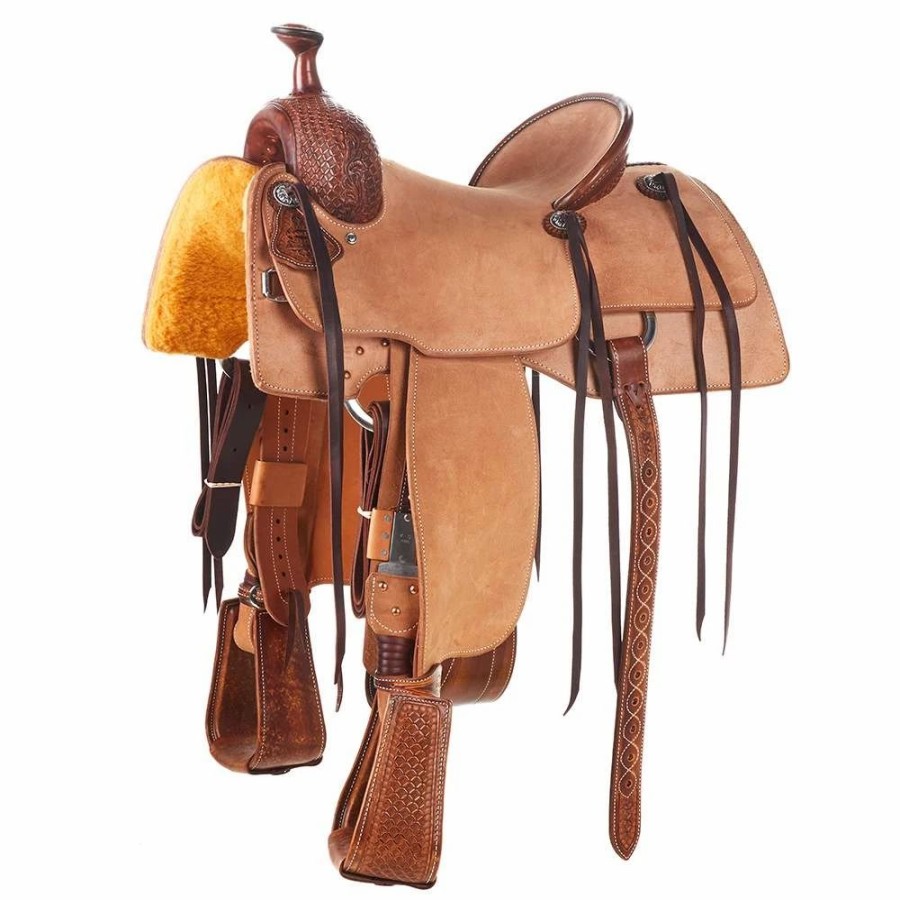 * Martin Saddlery 1/8 Breed Weathered Antique Waffle Team Roper | Roping Saddles