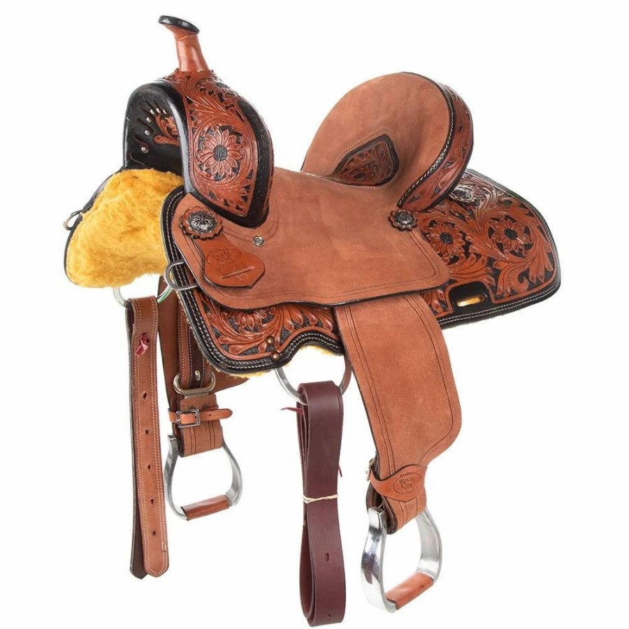 * Tough-1 Tough 1 10In. Dublin Youth Barrel Saddle | Youth Saddles