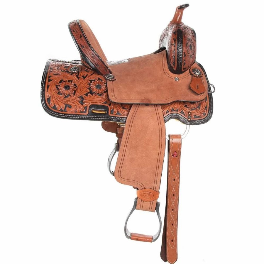 * Tough-1 Tough 1 10In. Dublin Youth Barrel Saddle | Youth Saddles