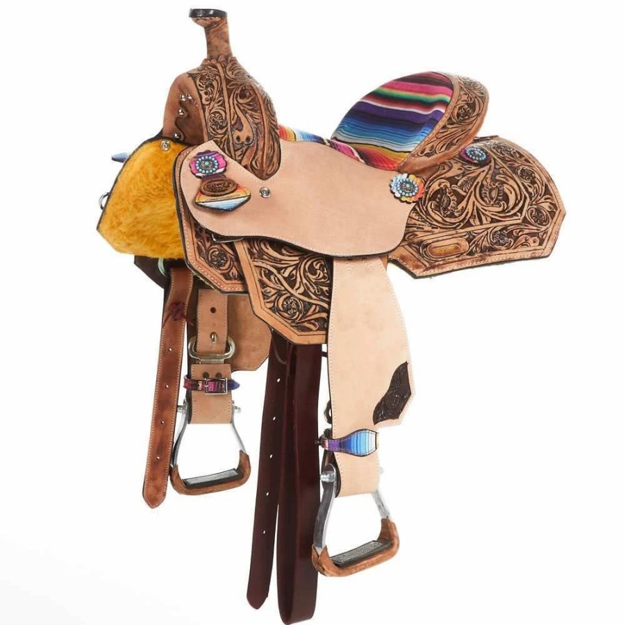 * Tough-1 Tough 1 12` Serape Print Saddle (Side To Side) | Youth Saddles