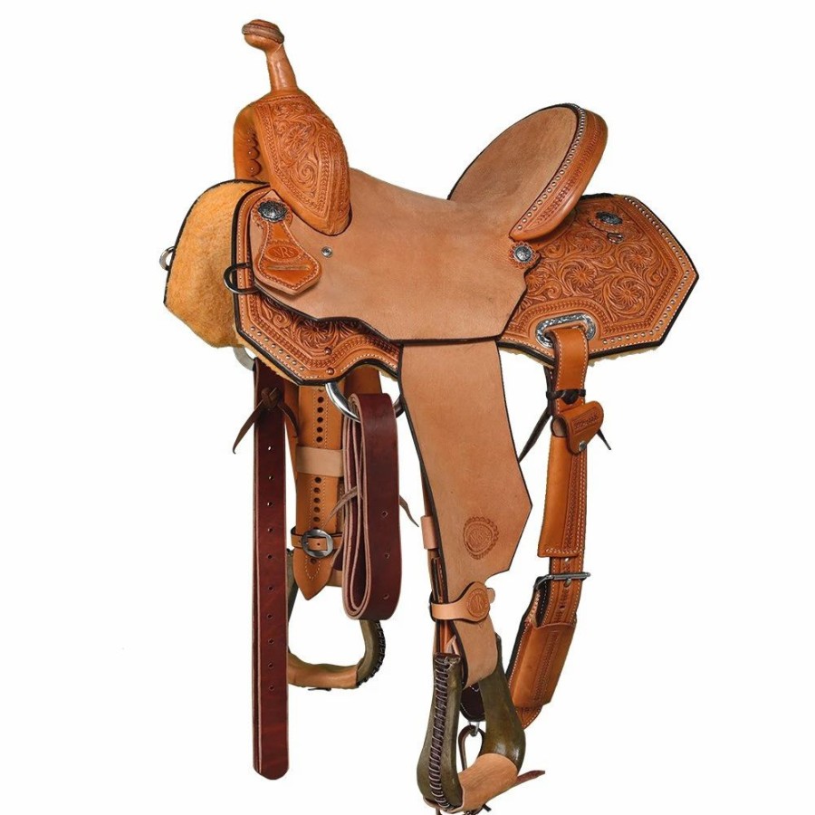 * Nrs Competitors Nrs Competitor Series Medium Oil Sunflower Barrel Saddle | Barrel Racing Saddles