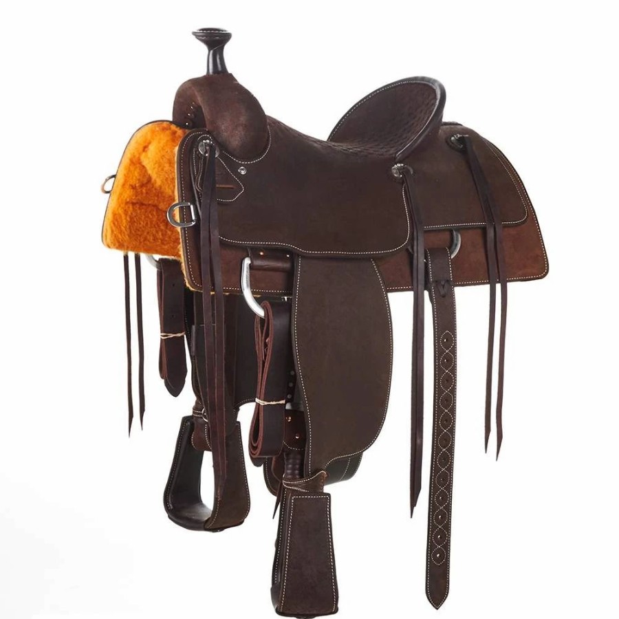 * Martin Saddlery Martin Saddlery Chocolate Hard Seat Team Roper | Roping Saddles