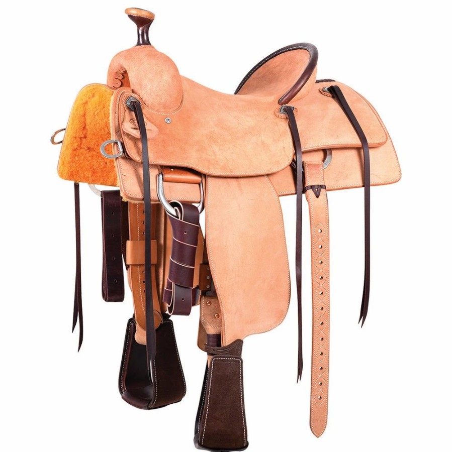 * Martin Saddlery Roper Two-Toned Roughout | Roping Saddles