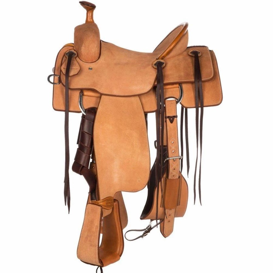 * Martin Saddlery Roper Two-Toned Roughout | Roping Saddles