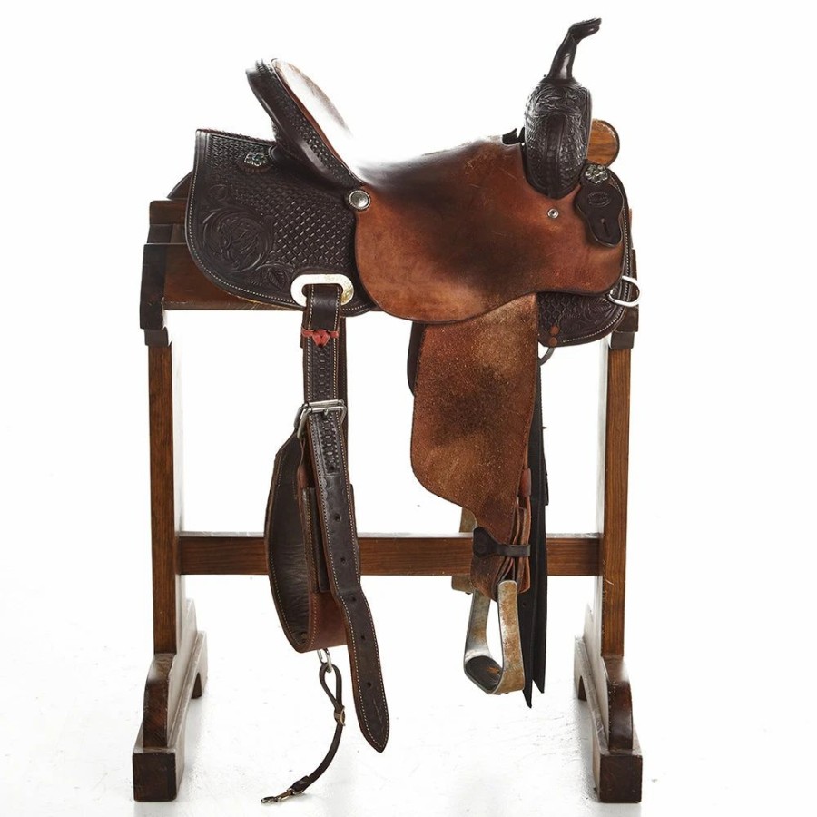 * Nrs Used 14.25In Fort Worth Saddlery Barrel Saddle | Barrel Racing Saddles