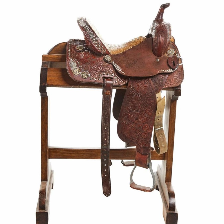 * Nrs Used 13In Double J Pozzi Pro Barrel Saddle | Barrel Racing Saddles