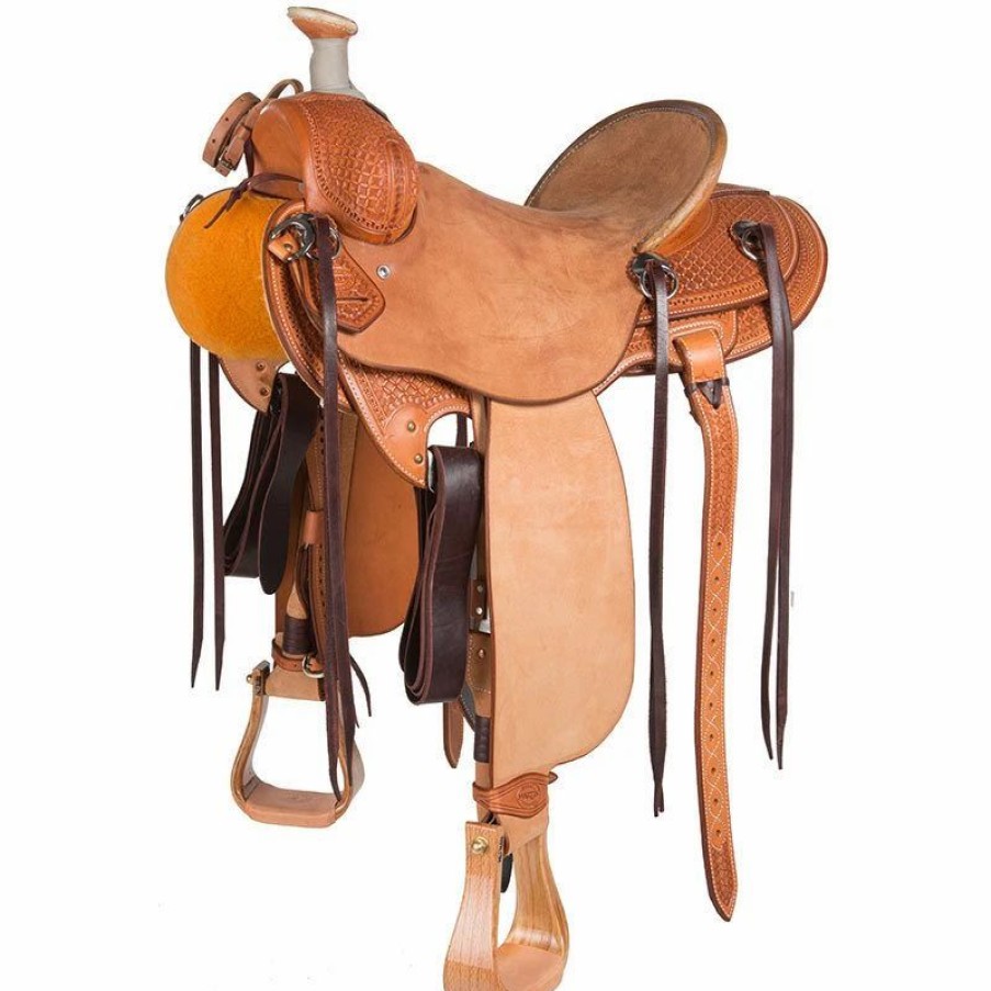 * Martin Saddlery Martin Saddlery Rancher 1/2 Breed Waffle Stamped W/ San Carlos W/ Pencil Roll | Ranch Saddles