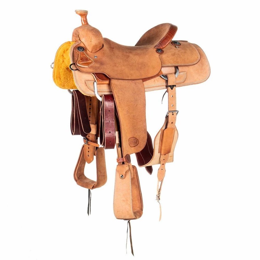 * Nrs Competitors Nrs Competitor'S Series Natural Full Rough Out Team Roper Saddle | Roping Saddles