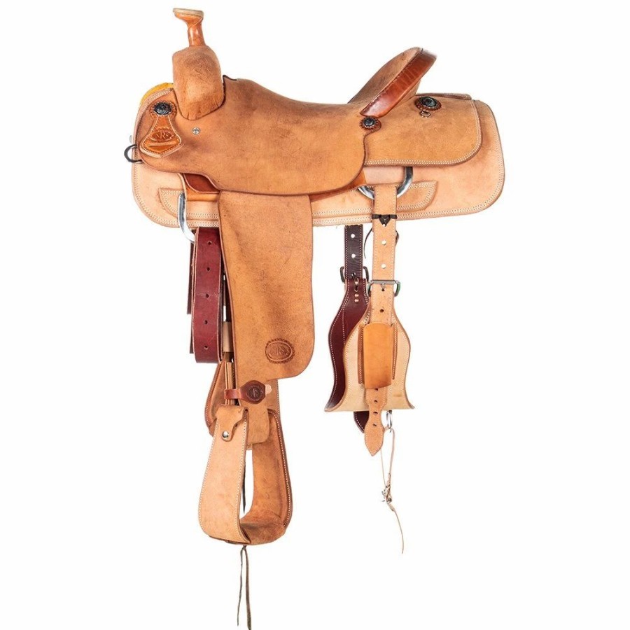 * Nrs Competitors Nrs Competitor'S Series Natural Full Rough Out Team Roper Saddle | Roping Saddles