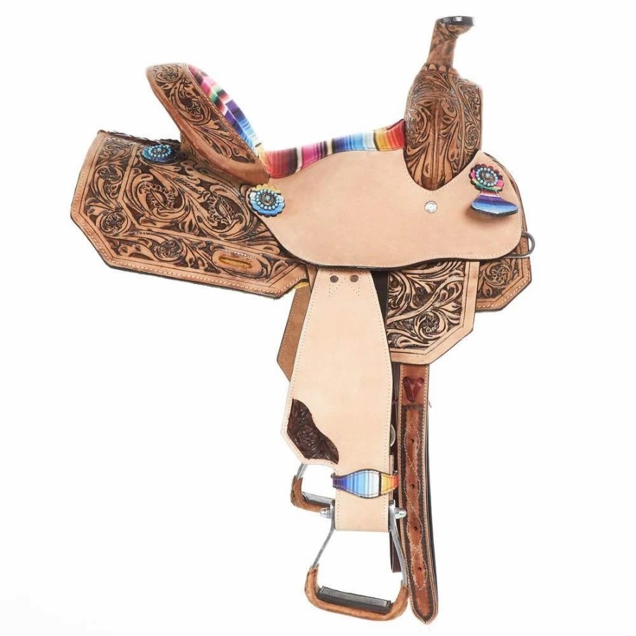 * Tough-1 Tough 1 10` Serape Print Saddle (Side To Side) | Youth Saddles