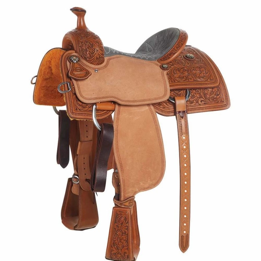 * Martin Saddlery Martin 1/2 Breed Prairie Flower Team Roper | Roping Saddles