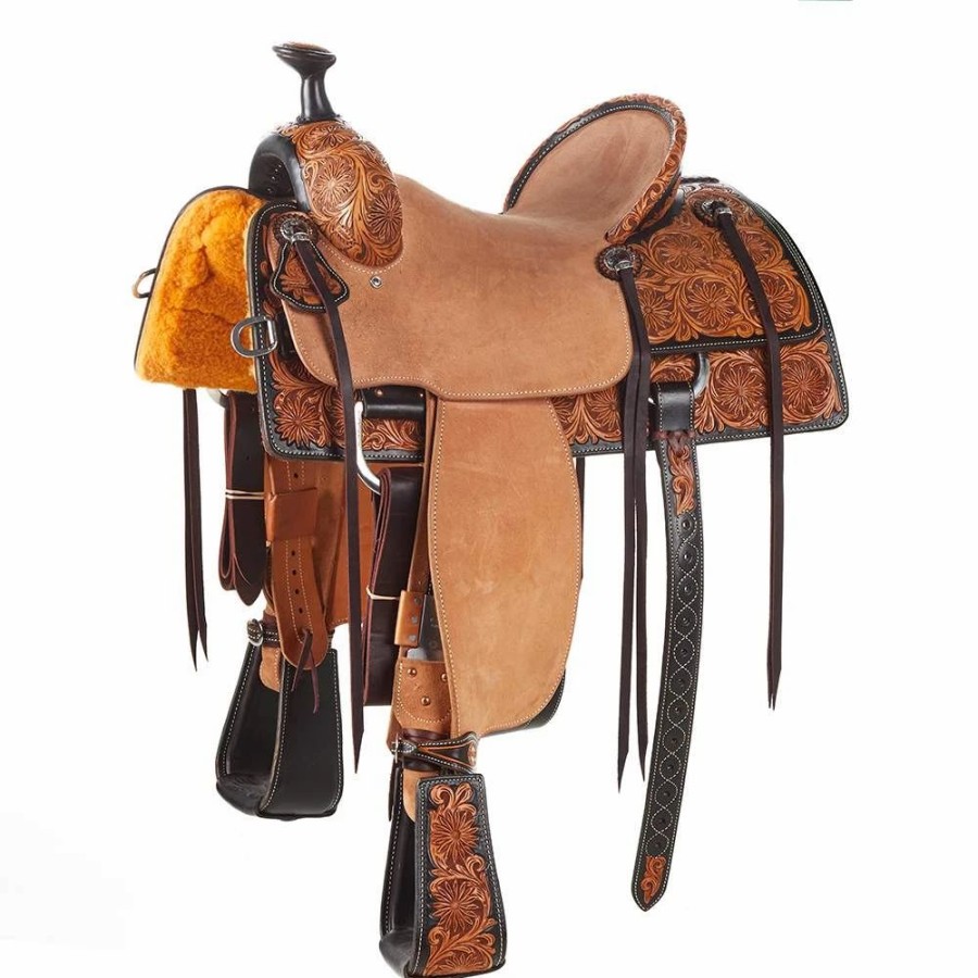 * Martin Saddlery Martin Saddlery Dark Framed Hard Seat Team Roper | Roping Saddles