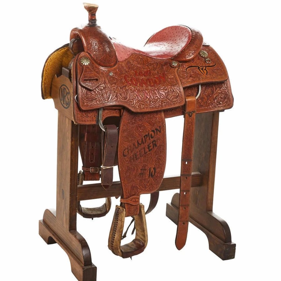 * Nrs Used 15.5In Cowboy Classic Full Floral Team Roper | Roping Saddles