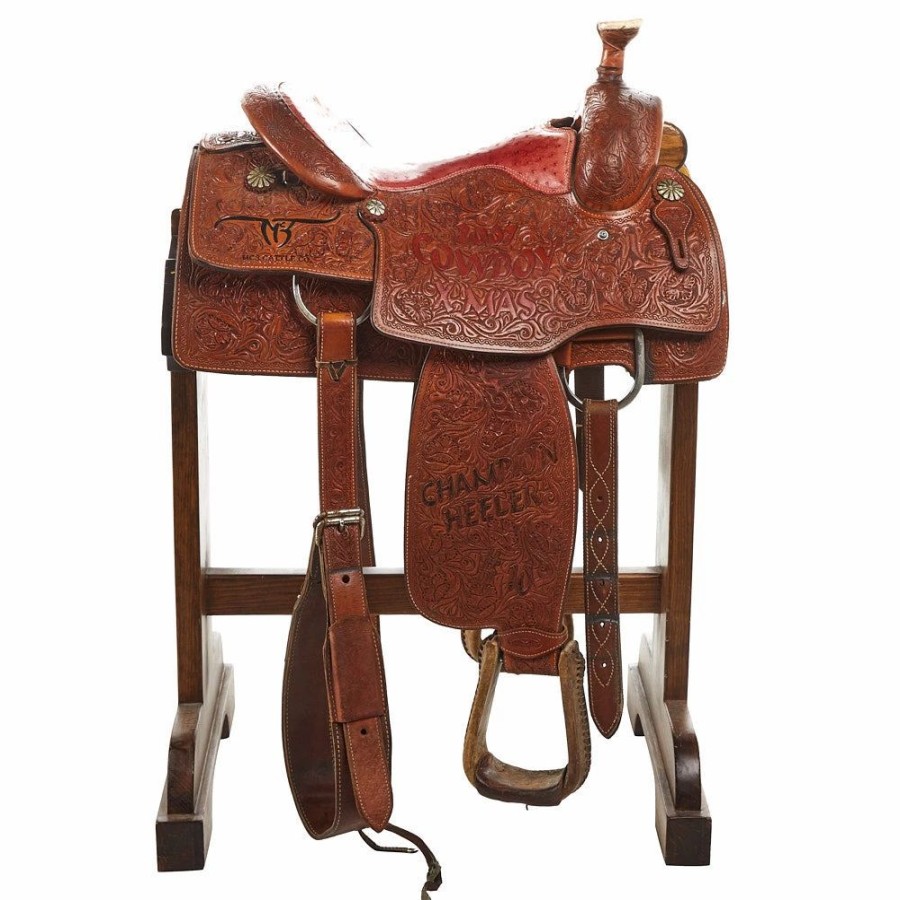 * Nrs Used 15.5In Cowboy Classic Full Floral Team Roper | Roping Saddles