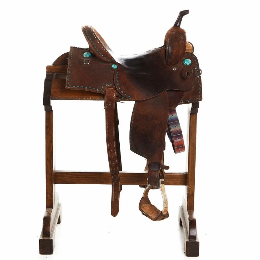 * Nrs Used 13.5In Double J Pozzi Pro Barrel Saddle | Barrel Racing Saddles