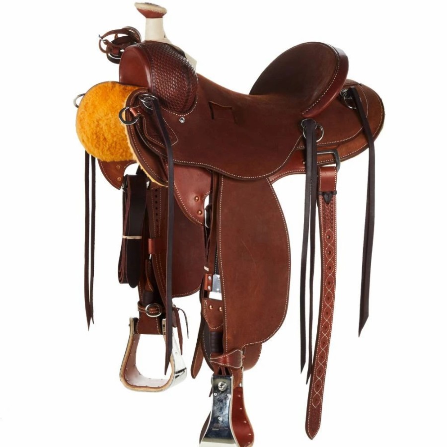 * Martin Saddlery Chestnut 1/8 Breed Mini Basket Rancher | Ranch Saddles