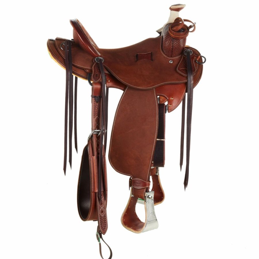 * Martin Saddlery Chestnut 1/8 Breed Mini Basket Rancher | Ranch Saddles