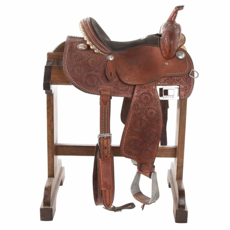 * Nrs Used 13.5In Martin Crown C Barrel Saddle | Barrel Racing Saddles