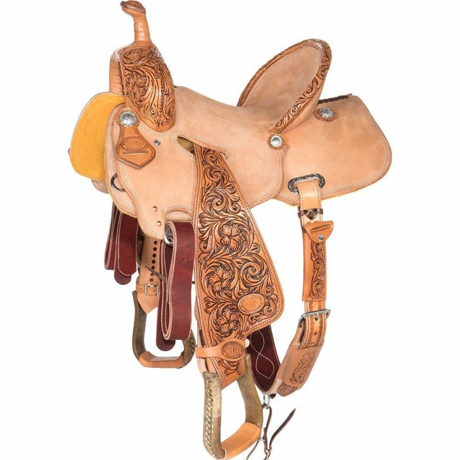 * Nrs Competitors Competitor Series Wyoming Flower Strip Down Barrel Saddle | Barrel Racing Saddles