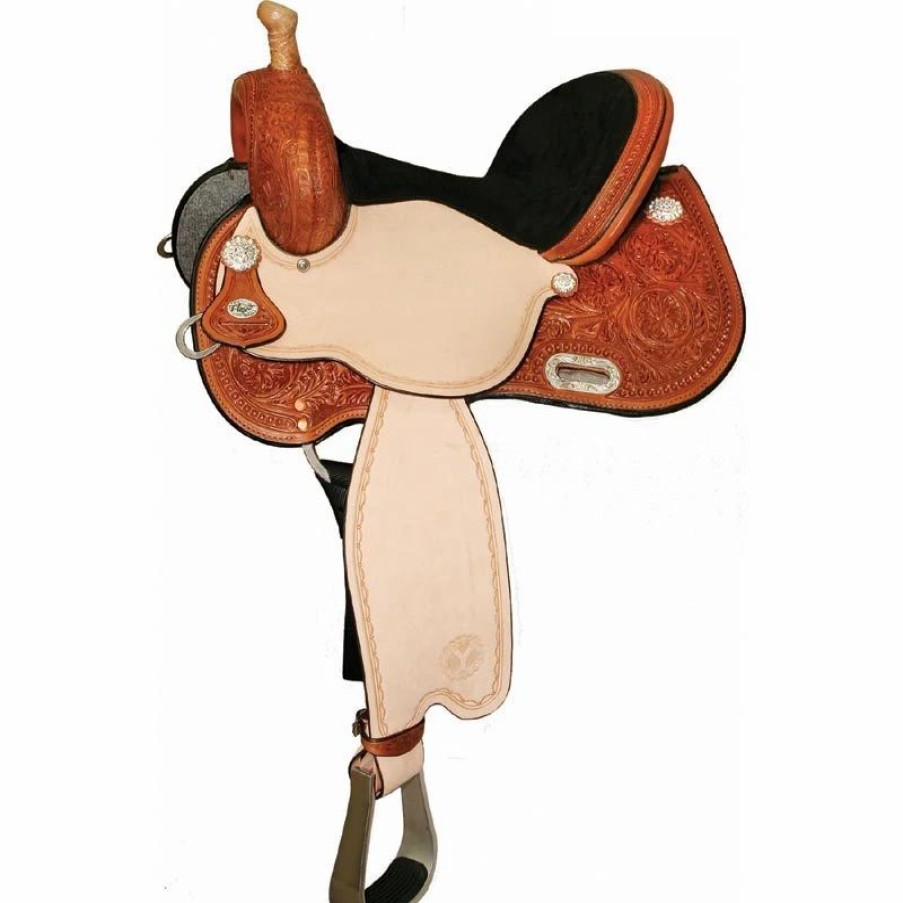 * Circle Y Saddlery Circle Y Lisa Lockhart Barrel Racer Saddle-Wide Fit | Barrel Racing Saddles