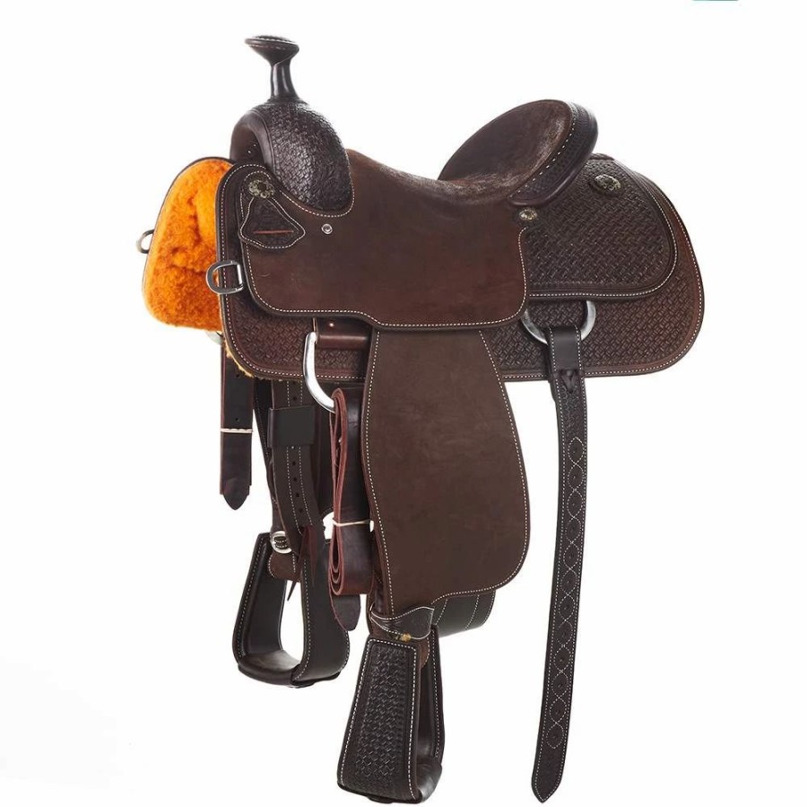 * Martin Saddlery Chocolate Hard Seat Team Roper | Roping Saddles