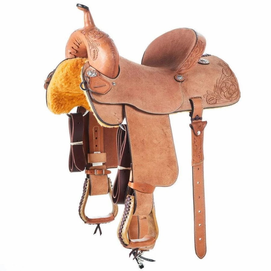 * Alamo Saddlery Chestnut 1/2 Breed Wild Rose Barrel Racer | Barrel Racing Saddles