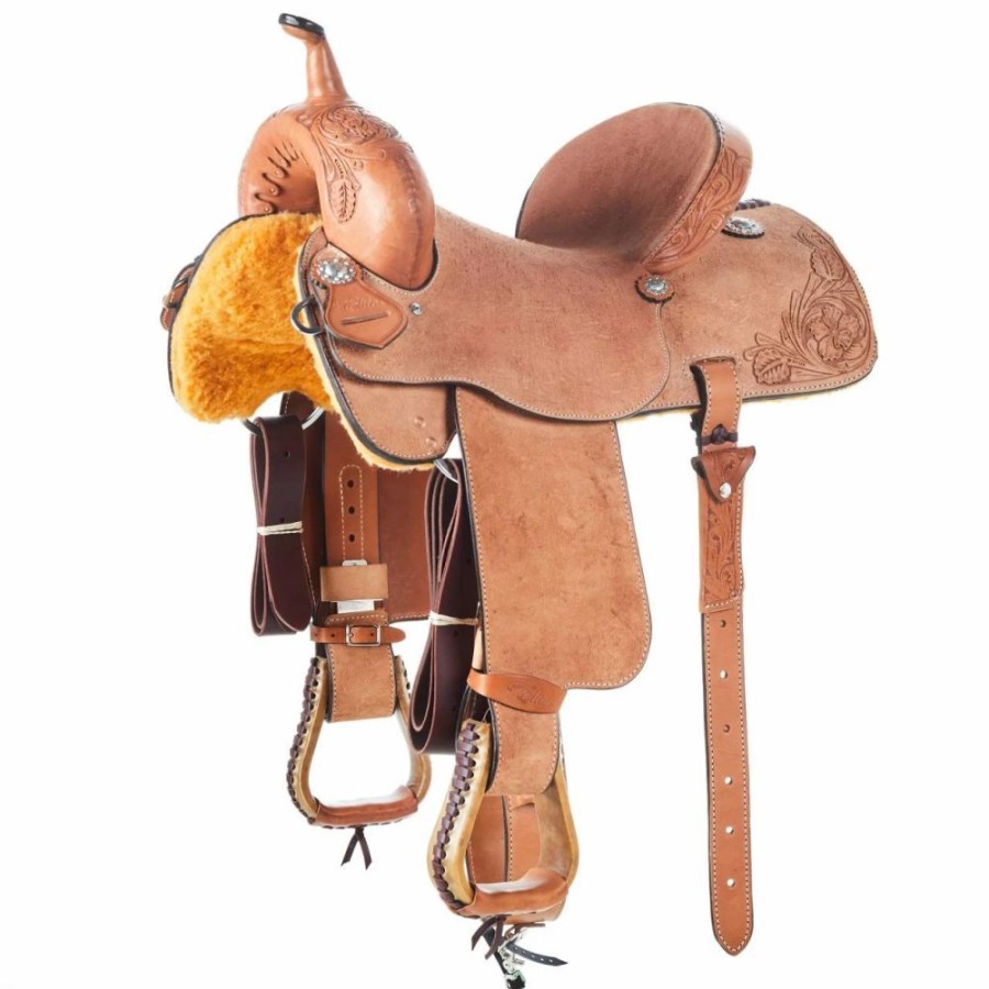 * Alamo Saddlery Chestnut 1/2 Breed Wild Rose Barrel Racer | Barrel Racing Saddles