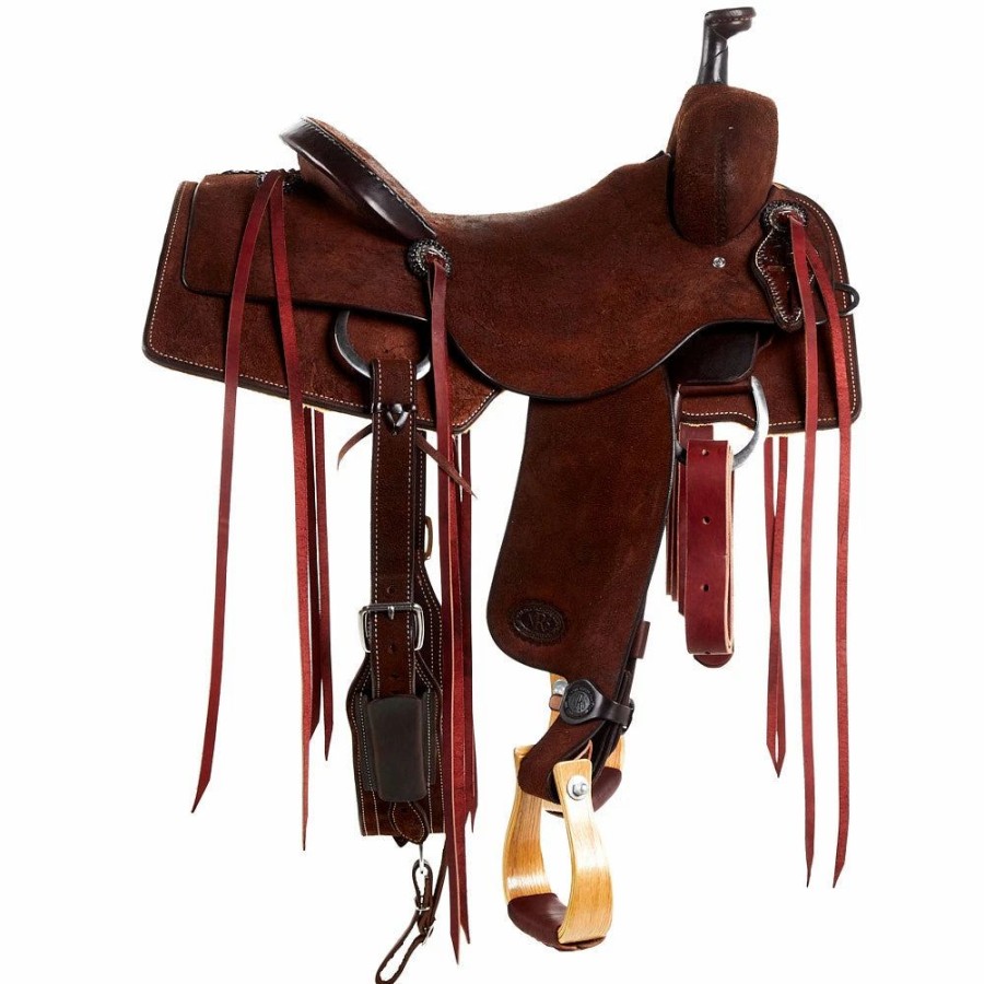 * Nrs Competitors Chocolate Roughout Ranch Cutter Saddle | Ranch Saddles