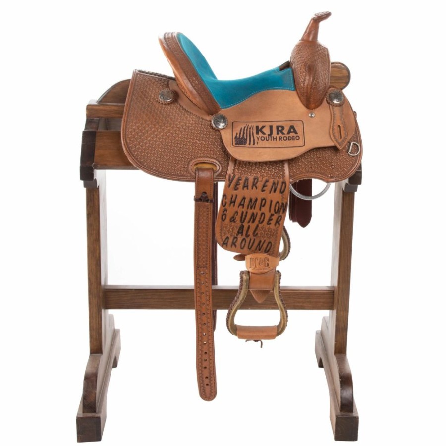 * Nrs Used 11.5In Hf And C Saddlery Barrel Saddle | Youth Saddles