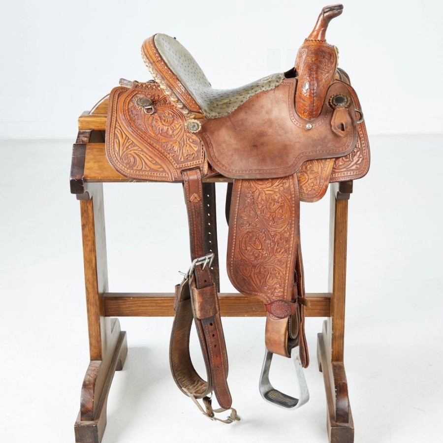 * Nrs Used 14.5In Double J Lynn Mackenzie Barrel Saddle | Barrel Racing Saddles