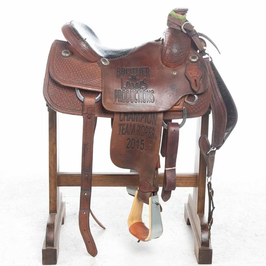 * Nrs Used 15.5In. Jeff Smith Trophy Team Roper | Roping Saddles