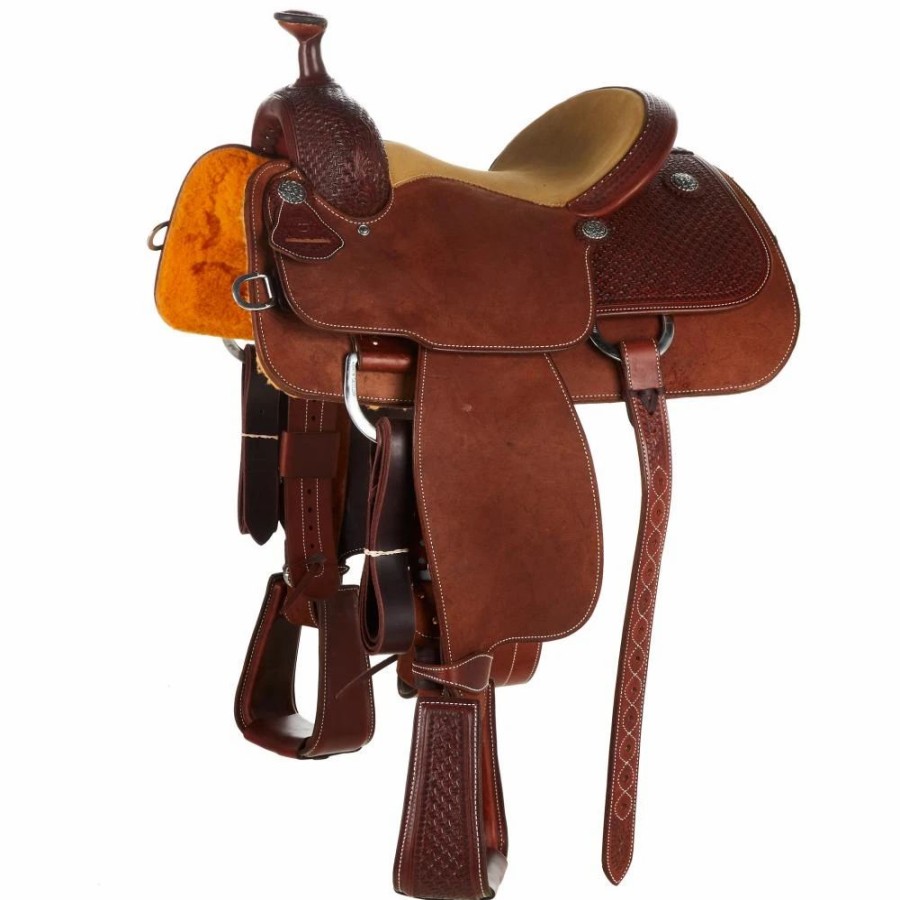 * Martin Saddlery 1/4 Breed Chestnut Spider Team Roper | Roping Saddles